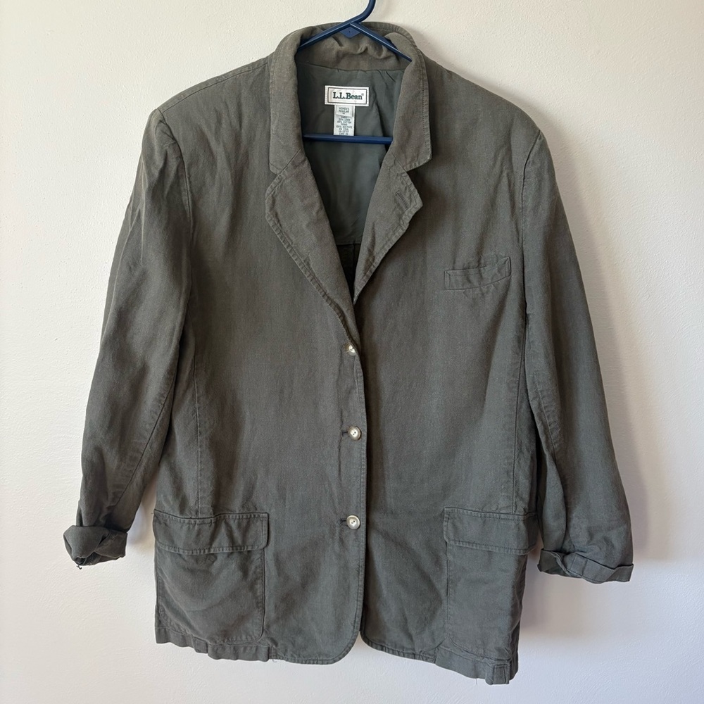 Vintage L.L. Bean Linen and Cotton Blazer